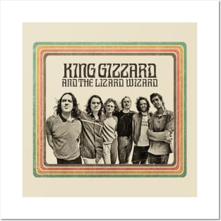 Retro Vintage King Gizzard And The Lizard Wizard Posters and Art